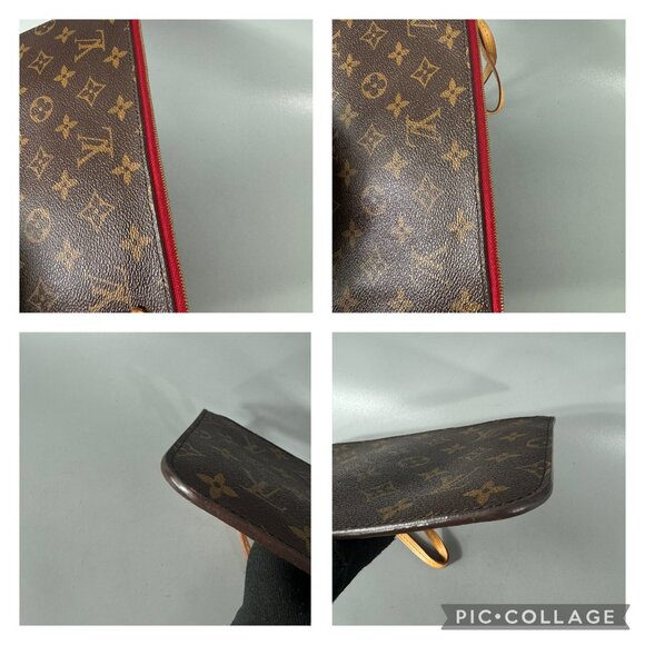 100% Authentic Louis Vuitton LV Monogram Neverfull Pochette - Picture 14 of 15